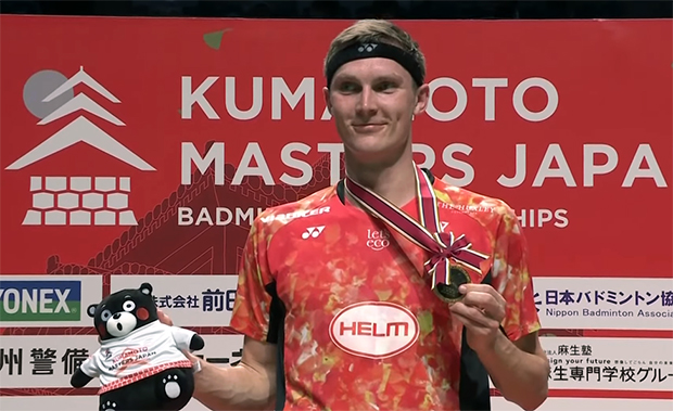 Viktor Axelsen wins the 2023 Japan Masters. (photo: BWF)