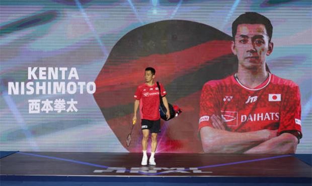Kenta Nishimoto enters the China Masters final. (photo: Fred Lee/Getty Images)