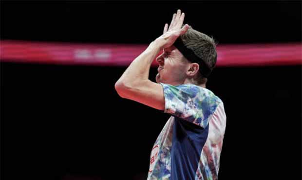 Viktor Axelsen faced an initial setback in the 2023 BWF World Tour Finals. (photo: Shi Tang/Getty Images)