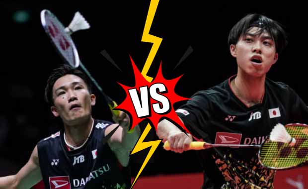 Kento Momota set to face Kodai Naraoka in semifinals of the 2023 All-Japan Badminton Championships. (photo: Shi Tang/Getty Images)
