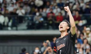 Congratulations to Kento Momota for winning his 6th All-Japan Badminton Championships. (photo: Ryohei Moriya)