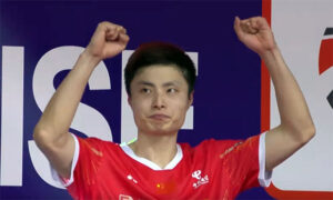 Shi Yuqi put up a strong performance to claim the 2024 India Open title. (Photo: BWF)
