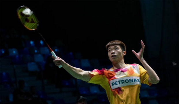 Ng Tze Yong scores the first point for Malaysia at the 2024 BATC. (photo: Shi Tang/Getty Images)