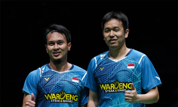 Hendra Setiawan/Mohammad Ahsan aiming for a comeback at the 2024 All England. (photo: Shi Tang/Getty Images)