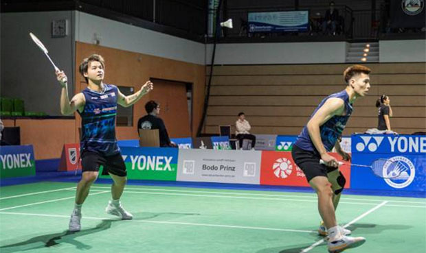 Ong Yew Sin and Teo Ee Yi advance to the 2024 German Open semifinals. (Photo: Xinhua)