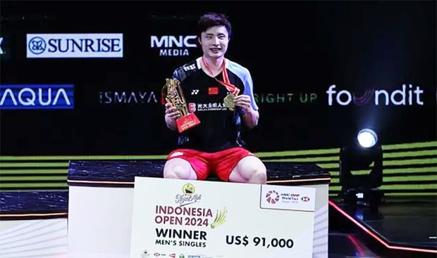 Shi Yuqi will be the new World No. 1 next week. (Photo: BWF)