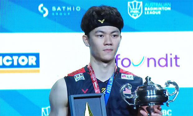 Lee Zii Jia wins his second title of 2024 at the Australian Open. (Photo: BWF)