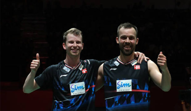 Kim Astrup/Anders Skaarup Rasmussen end up in the "Group of Death" for 2024 Paris Olympic draw. (Photo: AFP)