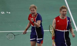 The Malaysian mixed doubles pair, Chen Tang Jie and Toh Ee Wei surprised the World No. 2 duo, Feng Yan Zhe and Huang Dong Ping from China, in their final group stage match at the 2024 Paris Olympics held at the Porte de La Chapelle Arena in Paris on Monday. (Photo: Reuters)