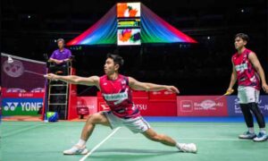 Goh Sze Fei/Nur Izzuddin storm into the 2024 Japan Open final. (Photo: AFP)