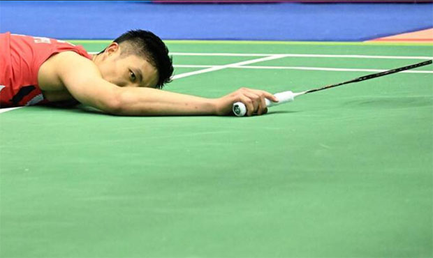 Chou Tien-Chen suffers a heartbreaking loss in the 2024 Taipei Open semifinals. (Photo: LTN)