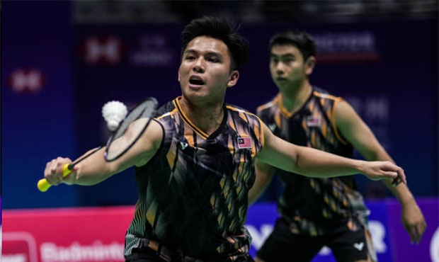 Goh Sze Fei/Nur Izzuddin advanced to the 2024 China Open final. (Photo: Shi Tang/Getty Images)