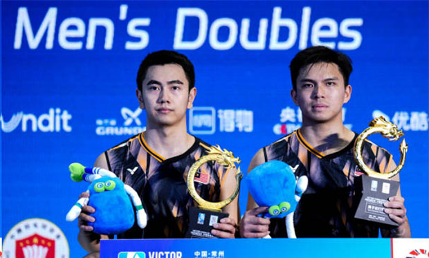 Congratulations to Goh Sze Fei/Nur Izzuddin for winning the 2024 China Open. (Photo: Shi Tang/Getty Images)