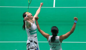 Pearly Tan/Thinaah Muralitharan make the 2024 Arctic Open finals. (Photo: BWF)