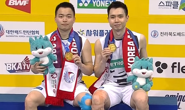 Congratulations to Aaron Chia and Soh Wooi Yik on their Korea Masters victory!(Photo: BWF)