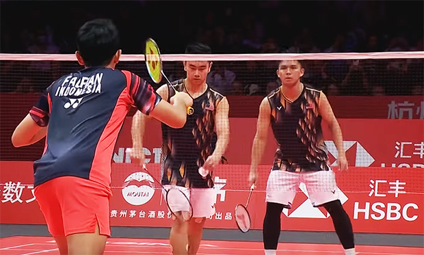 Goh Sze Fei and Nur Izzuddin fight through tough semifinal match to enter the final of the 2024 BWF World Tour Finals. (Photo: BWF)