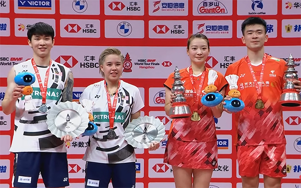 Zheng Siwei and Huang Yaqiong ended their remarkable partnership on a high, claiming victory in their final tournament together at the 2024 BWF World Tour Finals. Wishing Zheng Siwei all the best in his future endeavors. (Photo: BWF)