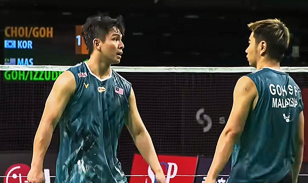 Goh Sze Fei and Nur Izzuddin reach the 2025 Australian Open semi-finals. (Photo: BWF)