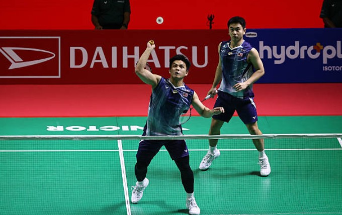 Goh Sze Fei–Nur Izzuddin storm into the 2026 Indonesia Masters final. (Photo: AFP)
