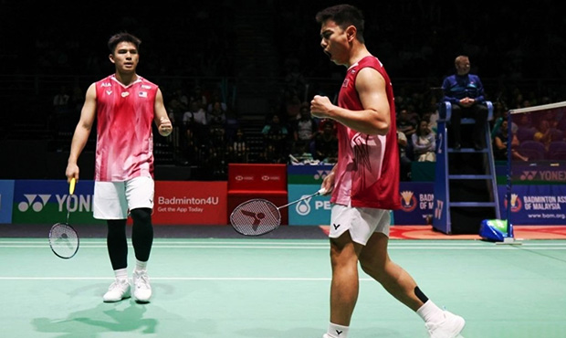 Goh Sze Fei–Nur Izzuddin are currently being guided by Koo Kien Keat, Teo Kok Siang. (Photo: Bernama)
