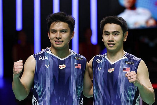 Goh Sze Fei and Nur Izzuddin are expected to play a key role as Malaysia’s potential secret weapon in the Thomas Cup 2026. (Photo: AFP)