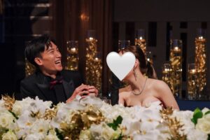 Kento Momota shares a wedding photo from his special day. (Photo: Kento Momota's IG)