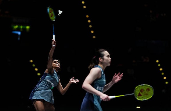 Pearly Tan and Thinaah Muralitharan reach the China Open badminton women’s doubles quarterfinals in Changzhou. (Photo: AFP)